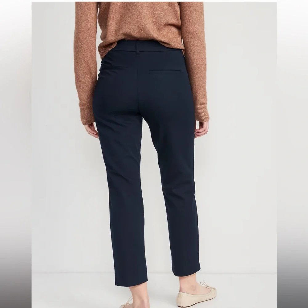 Old Navy - Navy Blue Straight Leg Pants - Picture 2 of 2